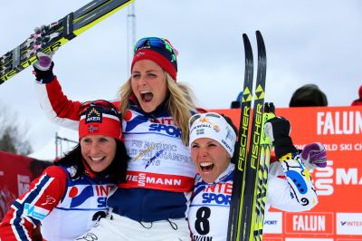 Charlotte Kalla, Marit Bjørgen and 1 more