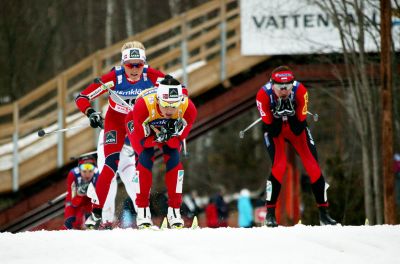 Marit Bjørgen, Therese Johaug and 1 more