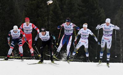 Group Cross Country skiing