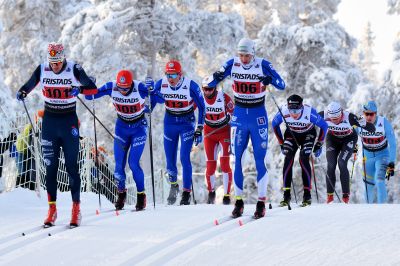 Group Cross Country skiing