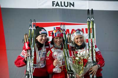 Marit Bjørgen, Therese Johaug and 1 more