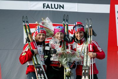 Marit Bjørgen, Maiken Caspersen Falla and 1 more