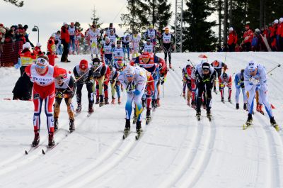 Group Cross Country skiing