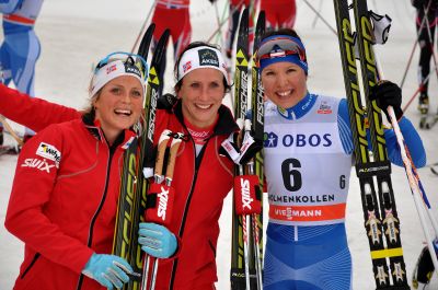 Marit Bjørgen, Kerttu Niskanen and 1 more