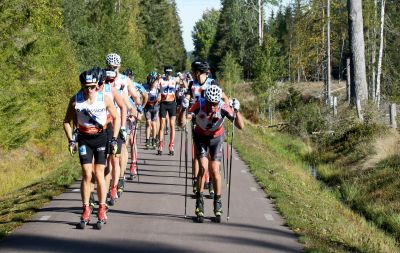 Group Cross Country skiing