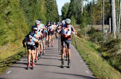 Group Cross Country skiing