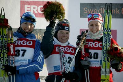 Krista Pärmäkoski, Mariya Guschina and 1 more