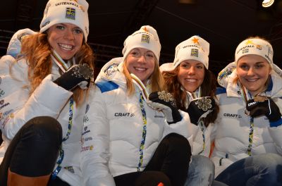 Charlotte Kalla, Stina Nilsson and 2 more