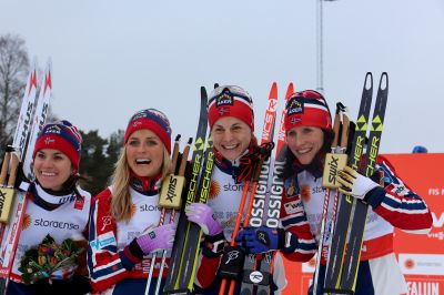Marit Bjørgen, Astrid Uhrenholdt Jacobsen and 2 more