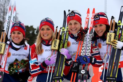 Marit Bjørgen, Astrid Uhrenholdt Jacobsen and 2 more