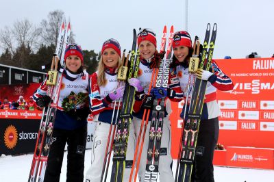 Marit Bjørgen, Astrid Uhrenholdt Jacobsen and 2 more