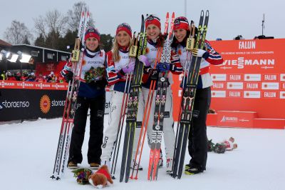 Marit Bjørgen, Astrid Uhrenholdt Jacobsen and 2 more