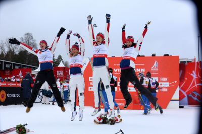 Marit Bjørgen, Astrid Uhrenholdt Jacobsen and 2 more