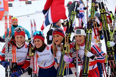 Marit Bjørgen, Astrid Uhrenholdt Jacobsen and 2 more