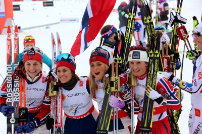 Marit Bjørgen, Astrid Uhrenholdt Jacobsen and 2 more