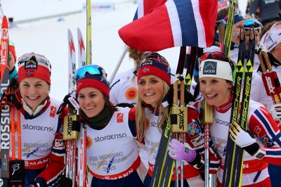 Marit Bjørgen, Astrid Uhrenholdt Jacobsen and 2 more