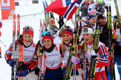 Marit Bjørgen, Astrid Uhrenholdt Jacobsen and 2 more