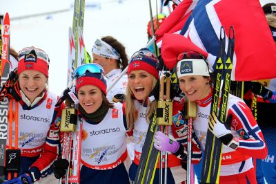 Marit Bjørgen, Astrid Uhrenholdt Jacobsen and 2 more