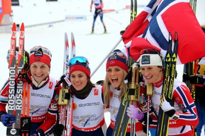 Marit Bjørgen, Astrid Uhrenholdt Jacobsen and 2 more