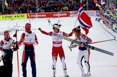 Marit Bjørgen, Astrid Uhrenholdt Jacobsen and 2 more