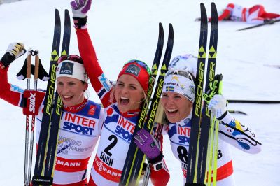 Charlotte Kalla, Marit Bjørgen and 1 more