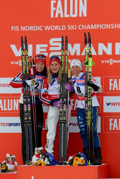 Charlotte Kalla, Marit Bjørgen and 1 more