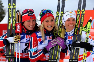 Charlotte Kalla, Marit Bjørgen and 1 more