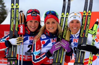 Charlotte Kalla, Marit Bjørgen and 1 more