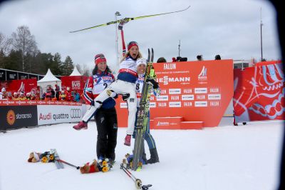 Charlotte Kalla, Marit Bjørgen and 1 more