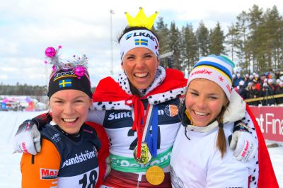 Charlotte Kalla, Johanna Hagström and 1 more